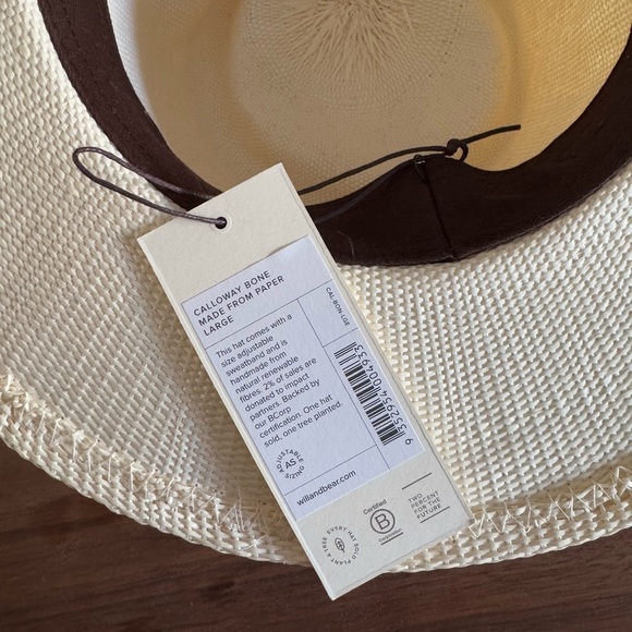NWT WILL + BEAR Calloway Bone White Straw Felt Fedora
L - Picture 10 of 11
